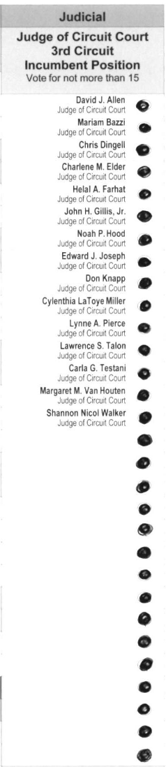 Primary-style BMD ballot example 1